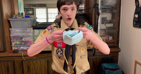 In the News: How To Make A Face Mask – From A Local Boy Scout