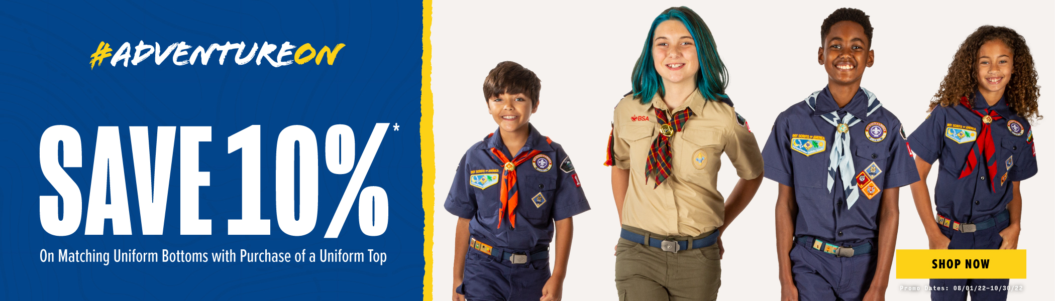 The complete list and prices of Scout uniform 